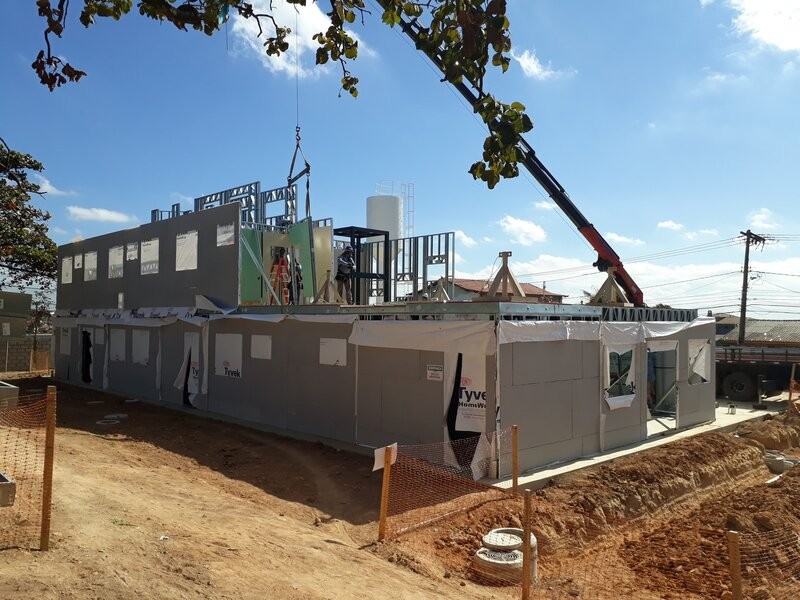 Construção steel frame preço m2