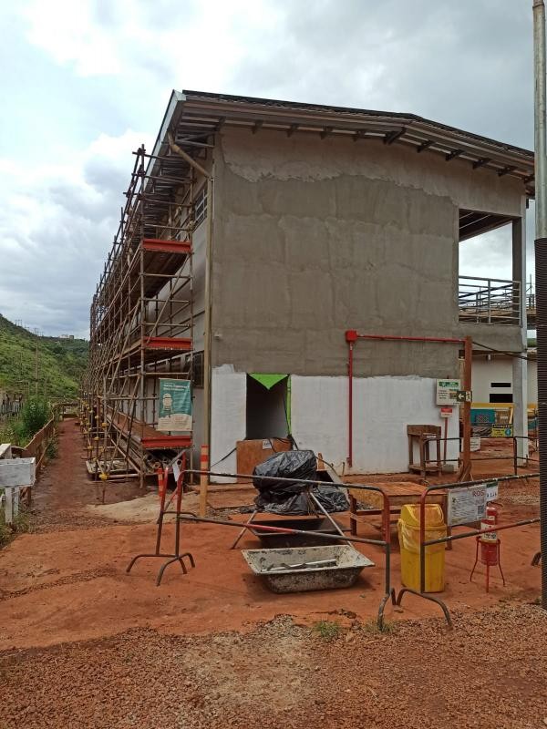 Obra industrial steel frame construção