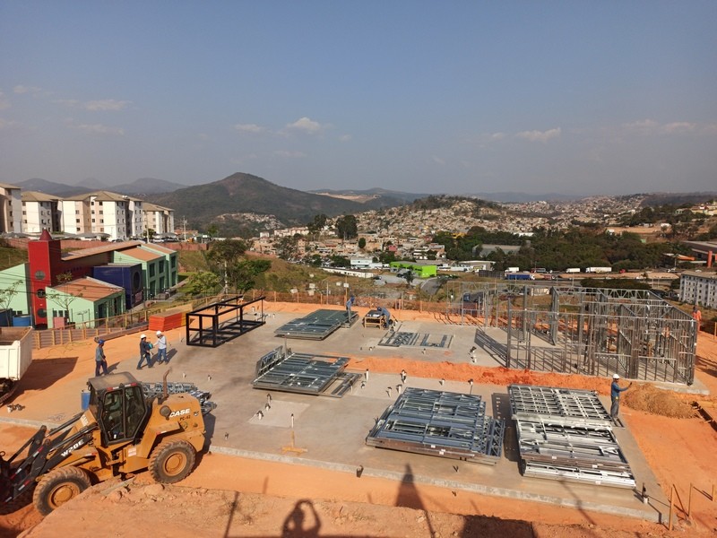 Obras com steel frame